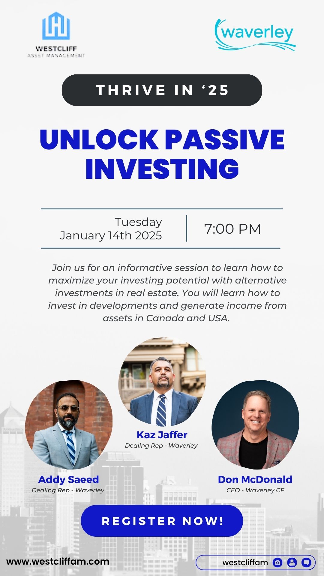 Webinar – Thrive in ’25 – Alternative Investments