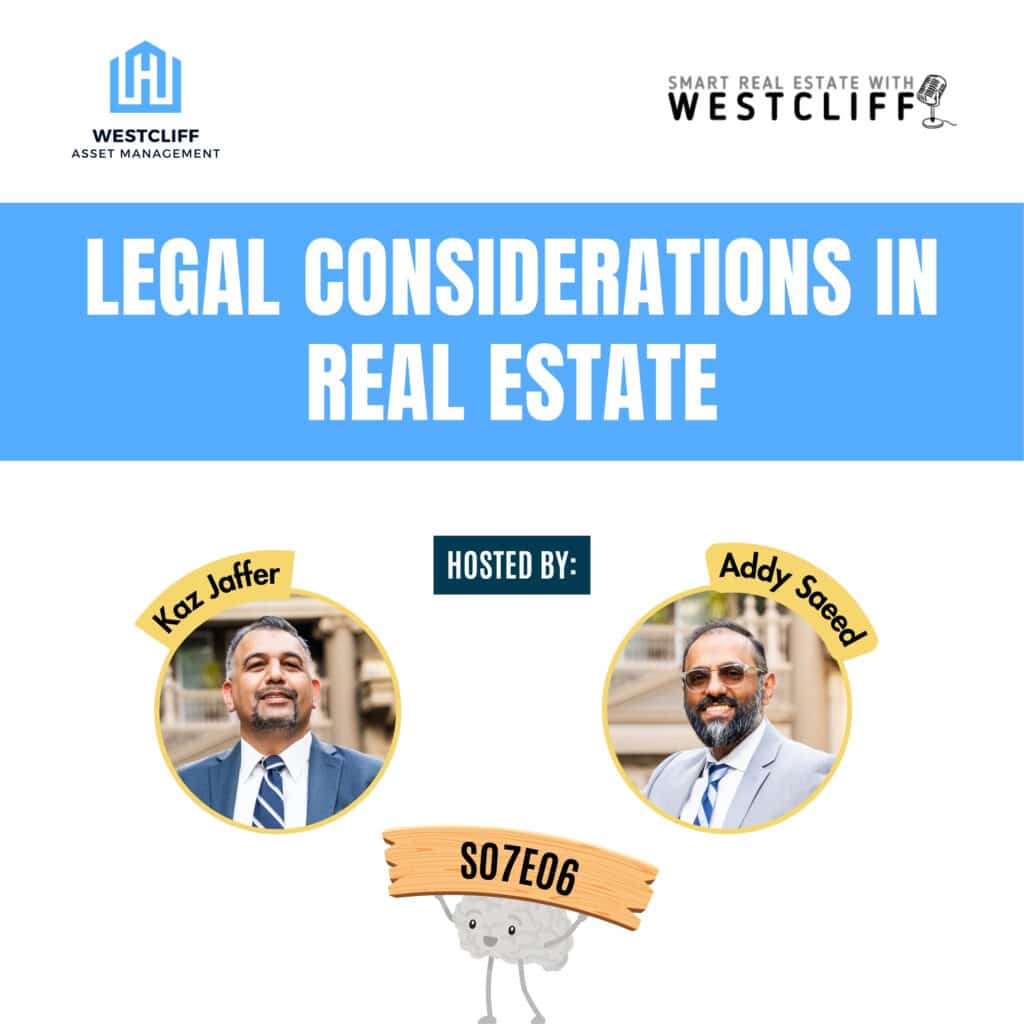 In this episode of Smart Real Estate with Westcliff, Addy Saeed and Kaz Jaffer explore the legal frameworks behind successful real estate investments. From joint ventures to limited partnerships, they discuss the key documents and structures that protect investors and ensure compliance—plus a few horror stories you’ll want to avoid.